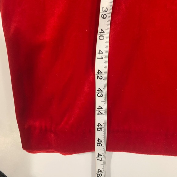 Blair Women's Red Velour Dress and Jacket Set Size Large L‎ Formal - Picture 5 of 6